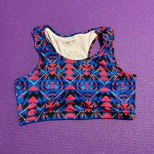 5/$25 Geometric Pattern sports Bra / crop top